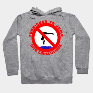 Forbidden to Jump into Conclusions Hoodie